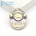 Personalized custom metal embossed 3d soft enamel russian military air force state shaped lapel pin